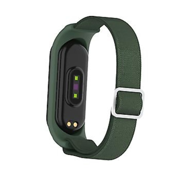 For Xiaomi Mi Band 3 / 4 / 5 Twill 8-formet spenne armbånd (Army Green)