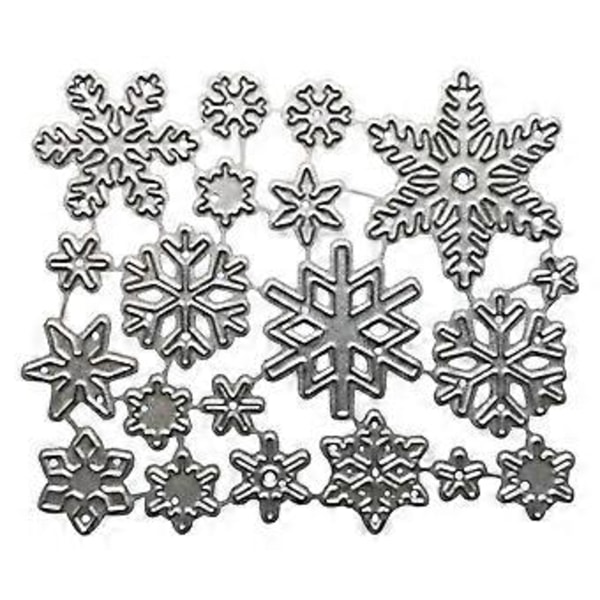 Metallstansar för vinterflingor - Schabloner för DIY-pyssel, scrapbooking, album, papperskort