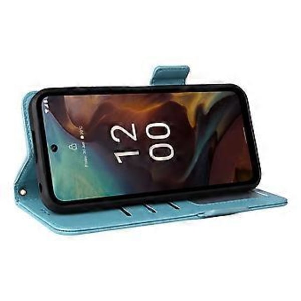Pengepungskasse Stand Telefon Cover til Nokia XR21 Litchi Texture PU Læder Stødsikkert Cover