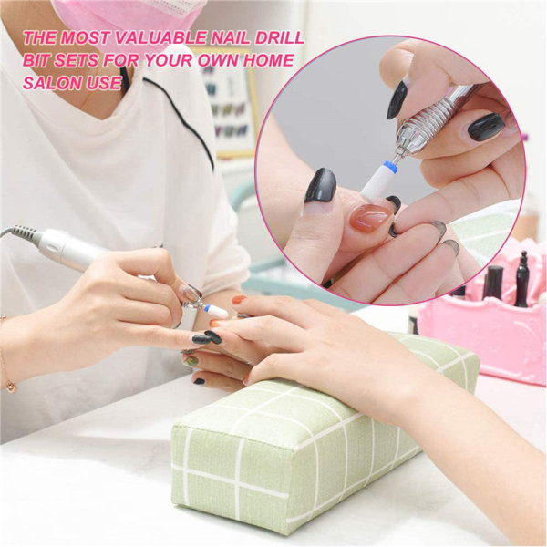 10 st keramiska nagelborrset professionella ta bort akryl G