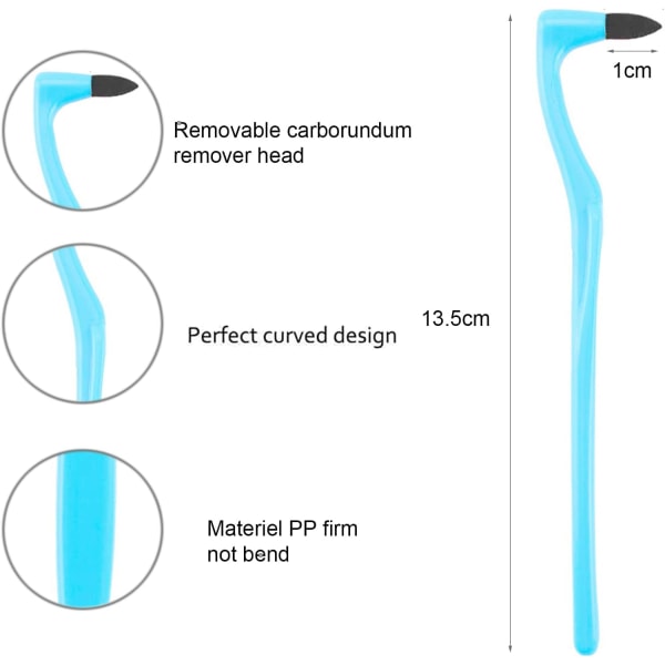 3 stk. tannstein fjerner (8*2.5cm), tannpolering flekk tannstein fjerner