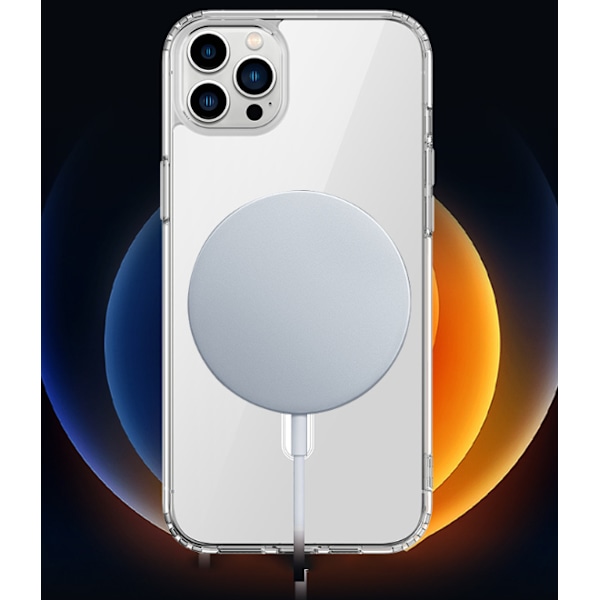IPhone15PRO magneettinen kotelo, läpinäkyvä kaksi ja yksi langaton magneetti