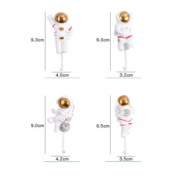 4 stk Happy Planet Hengehengere Barnehåndkleholder Hjelmhenger