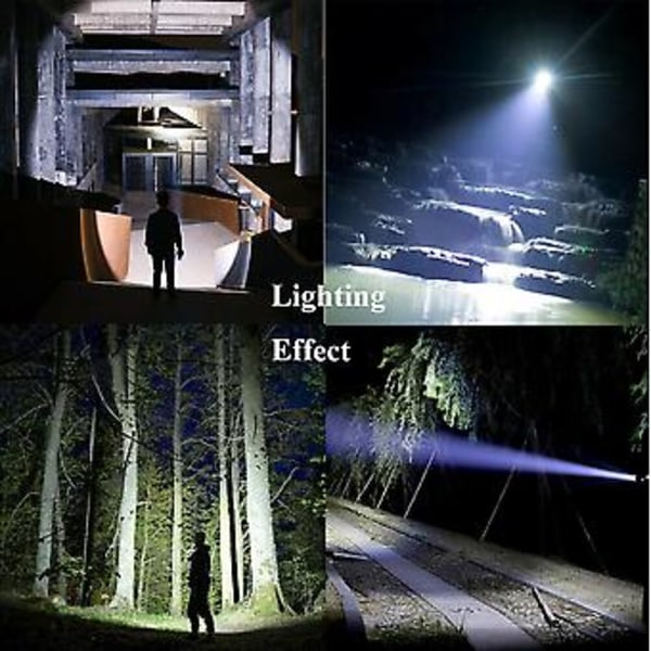 4Head LED Uppladdningsbar Taktisk Ficklampa COB Lampa Camping Spotlight( )