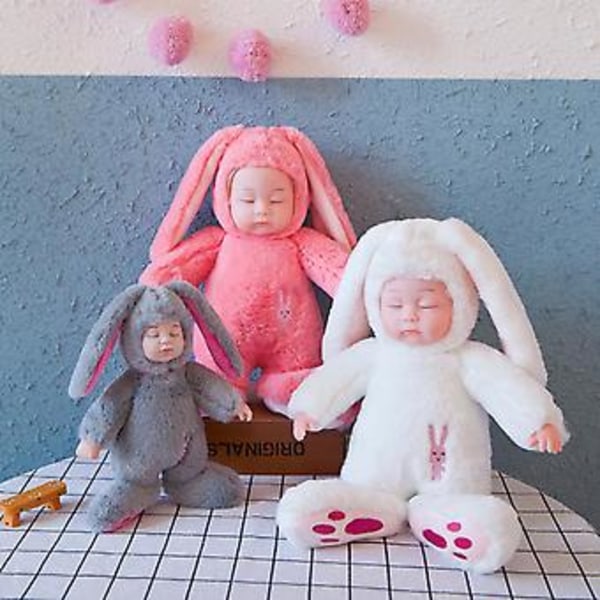 JUSCH Realistisk Babydocka Flicka, 10 Tum Fake Babydocka, Babydockor för Flickor och Pojkar 2+ År, Leksaker
