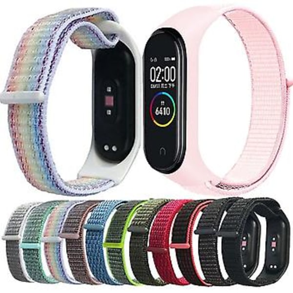 Nylon Vævet Urrem Til Xiaomi Mi Band 7 Til Xiaomi Mi Band 7 (Blå Hav)