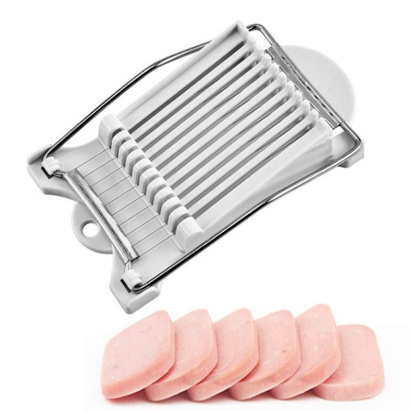 Spam Skærer, Multifunktionel Pølse Skærer, Rustfrit Stål Tråd