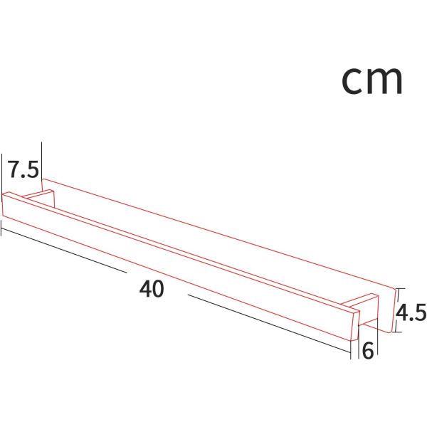 40cm kylpyhuonepyyheteline itseliimautuva pyyhekuivain ruostumaton teräs S
