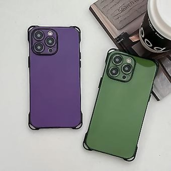 Støtsikker TPU-telefonveske for iPhone 15 (Grønn)