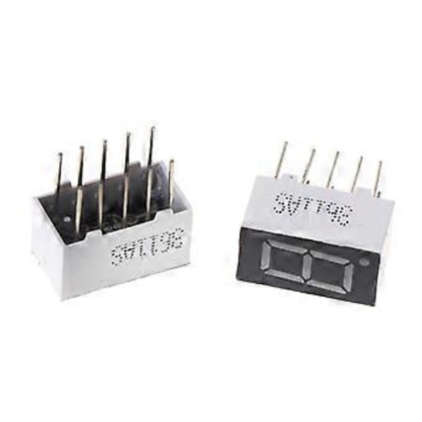 5 stk 0,36\" Fælles Katode 1 Bit 10 Pins 7 Segment Rød LED Display Digitale Rør