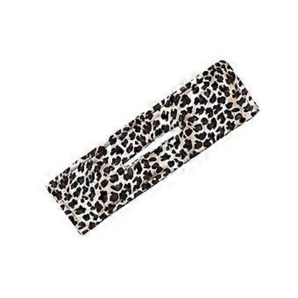 Hårknold til fransk twist stof hårklemme leopard print diy hårtilbehør (2)