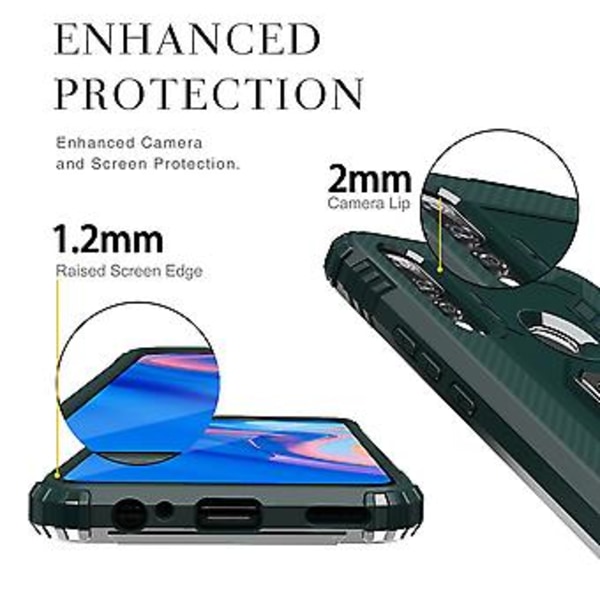 Til Huawei Y9 Prime 2019 Kulfiber Beskyttelsesetui (Grøn)