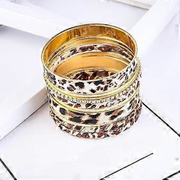 Leopard Armbånd for Kvinner - Flere Lag Casual Armbånd for Jenter Kvinner