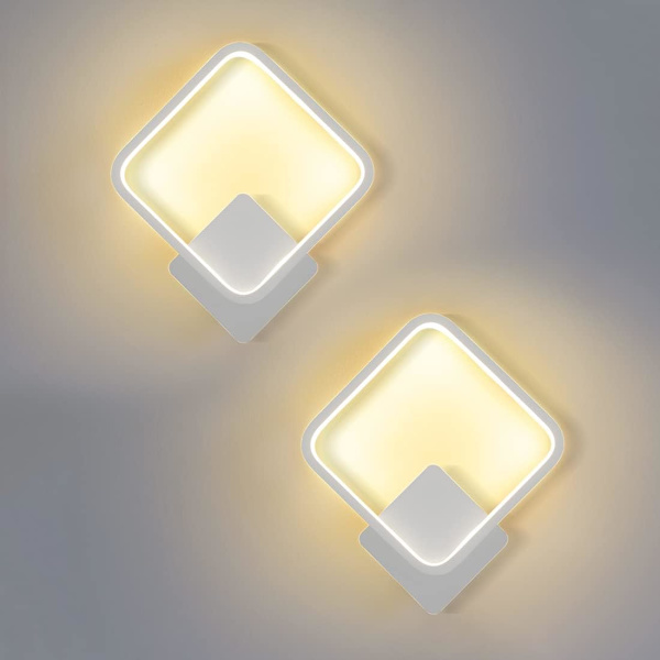 Inomhus Vägglampa Vardagsrum LED Kvadratisk Trefärgsljus Modern I