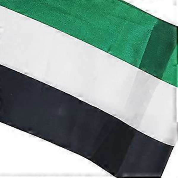 Huivi Yhdistyneiden arabiemiirikuntien lippujen painatuksella, hapsullinen kaulahuivi, juhlatarvikkeet, kaulaliina kaikkiin tilaisuuksiin, Yhdistyneiden arabiemiirikuntien lippuhuivi (suuri koko)