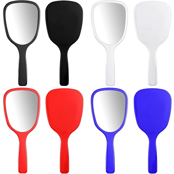 Speglar för hand, kompakt resemakeup-spegel, 8-pack