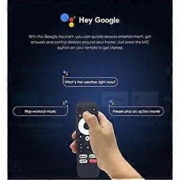 Bluetooth stemmefjernkontroll for KM7 Android TV-boks med 24 taster