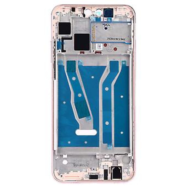 LCD Ramme Bezel Plade til Huawei Y9 (2019) Sort (Pink)