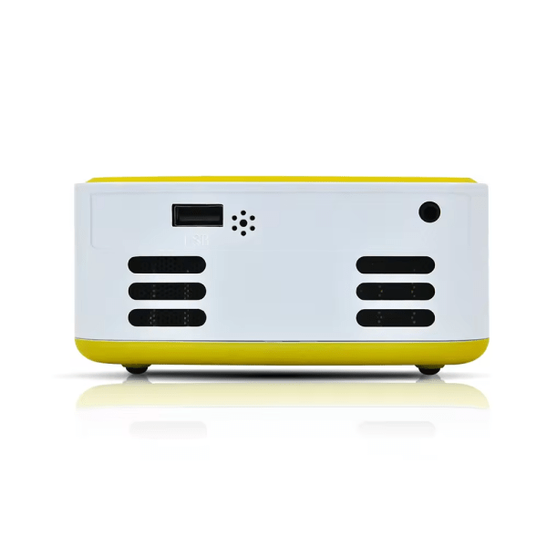 Yellow, Portable HD LCD Projector Mini Mobile Phone Sync Screen M