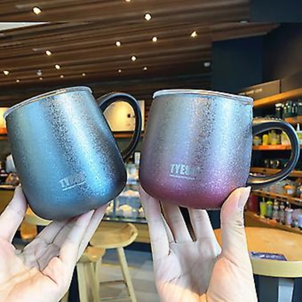 JUSCH Wekity Stor Mugg med Färggradient, Perfekt Present för Semestern, Rostfritt Stål, 355ml (WZ1356)