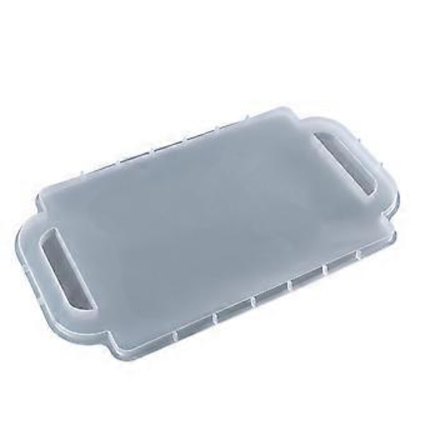 UV Epoxy Resin Form Silikone Dobbelt Håndtag Frugtbakke Form Bakke Støbeform