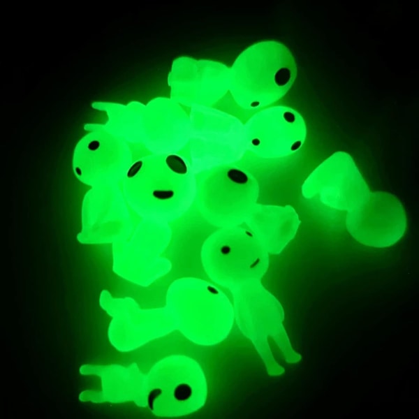20 st/set Luminous Tree Elves Dockor, Figurer Glöder i Mörkret, Resin