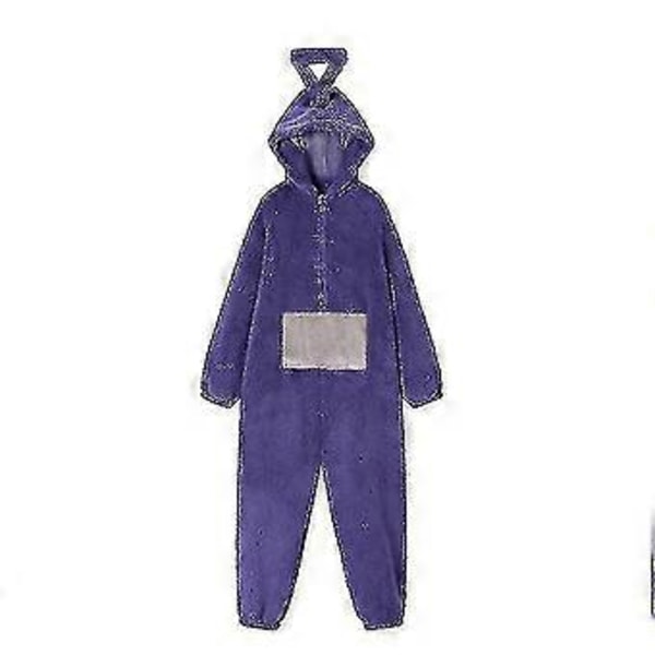 Teletubbies Onesie Pyjamas Damkläder Herr- och Damkläder Tjock Korall Fleece V (xl röd)