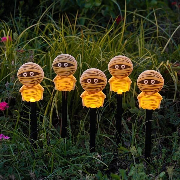 Halloween Solar Stake Lights (Mumie), Perfekt til fester, hjemsøgte huse og haveudstillinger