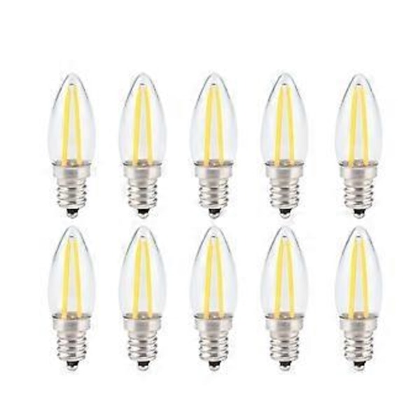 10 kpl E12 pitkä filamentti pienet LED-lamput himmennettävä lamppu 1,5 W AC110V kodin valaistukseen