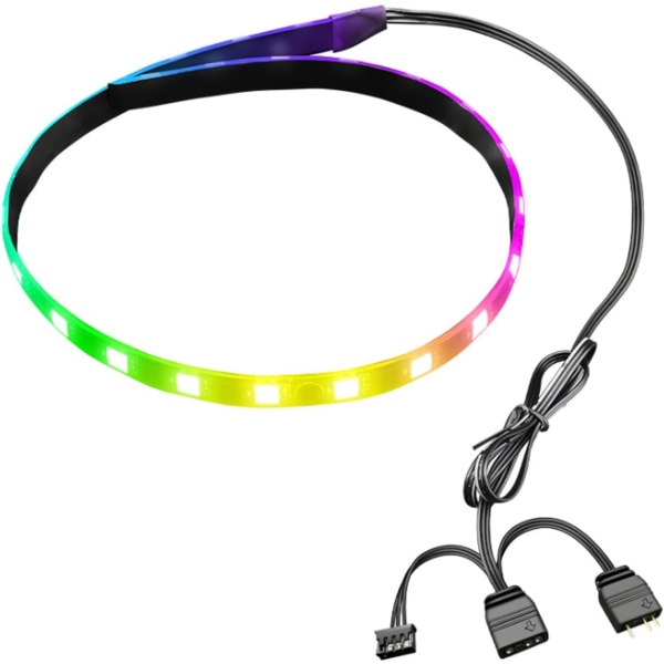 15,7 tommers 5V magnetisk ARGB-stripe ARGB Aura Sync PC LED-stripe for datamaskin chassisdekorasjon