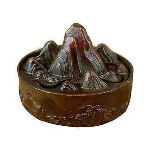 Bjerg Røgelseskar Meditations Ornament Skrivebord Legering Spole Røgelsesbrænder Holder