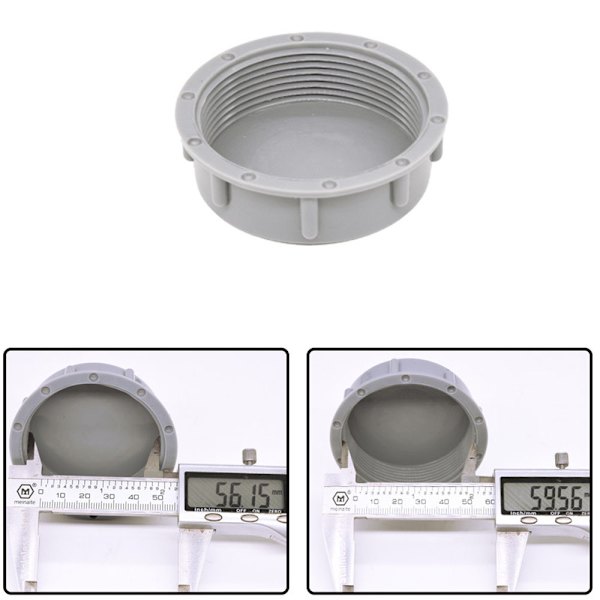 6 stk. 56mm VVS-afløbsdæksel Rør Dækselprop Under Vask Fleksibelt Rør Under Vask Rør Tilbehør