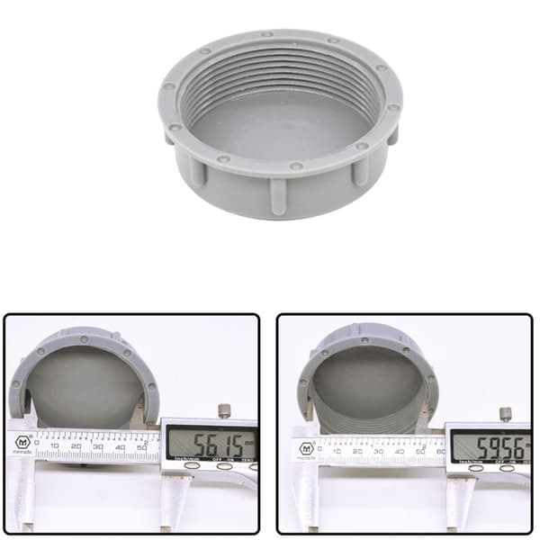 6 stk 56mm VVS Avløpsdeksel Rørdeksel Plugg Under Vask Fleksibelt Rør Under Vask Rørtilbehør