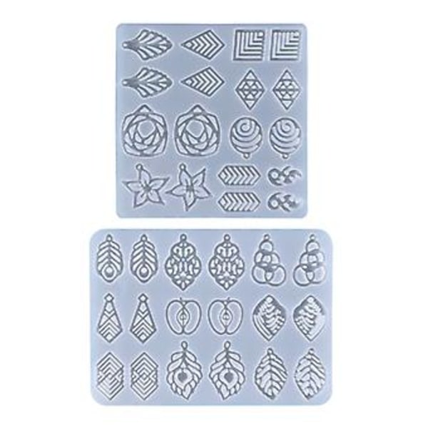 Örhänge Silikonform Harts Epoxi Silikonform Smyckestillverkning DIY Hantverk (Set)