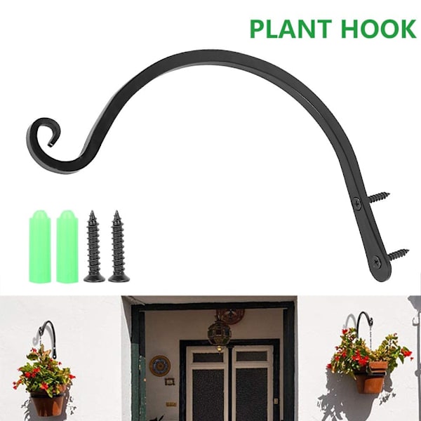 1 stk 7,87\" plantebrakett veggjernkurv krok hjem hage*