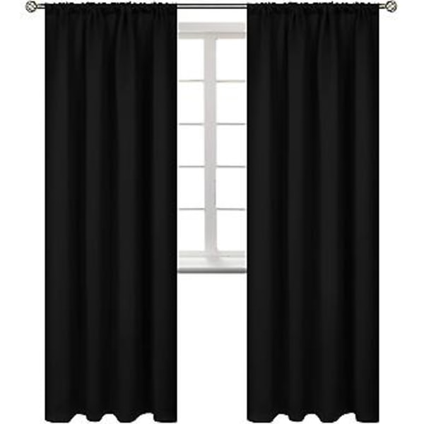 od Pocket Vita Gardiner för Vardagsrum - Termiskt Isolerande Fönsterbehandling Gardiner för Sovrum, 2 Paneler, 52 x 63 Tum