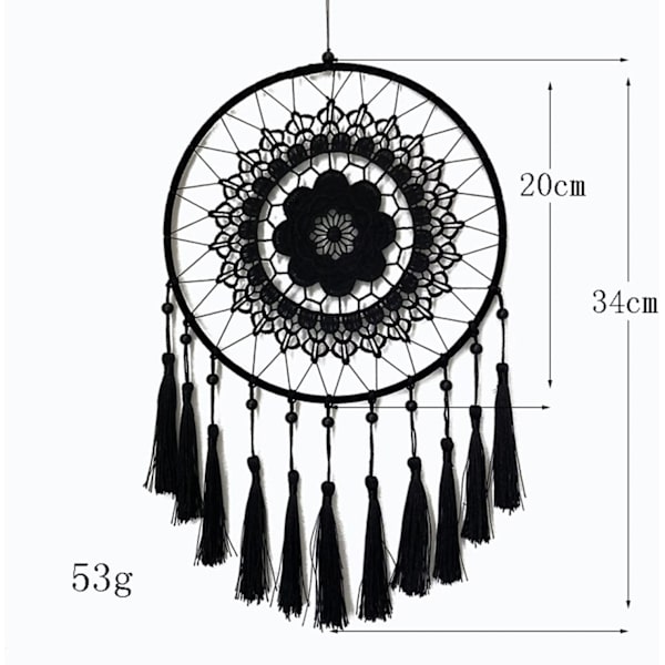 1 stk. Håndlavet Macrame Vægophæng, Macrame Vægdekoration Vævet Vægkunst