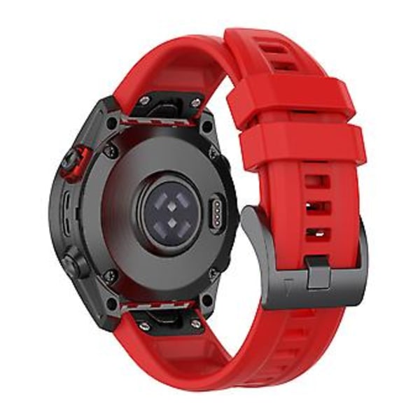 Silikonarmband för Garmin Fenix 7S (Röd)
