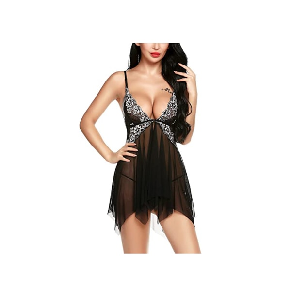 Lingerie for Women Lace Babydoll Sexy Chemise V Neck Mesh Sleepwe