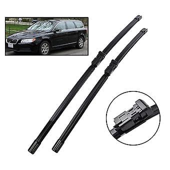 2 stk Bil Foran Vindusviskerbladsett Vindusviskerstripe for V70 MK3 2008-2016