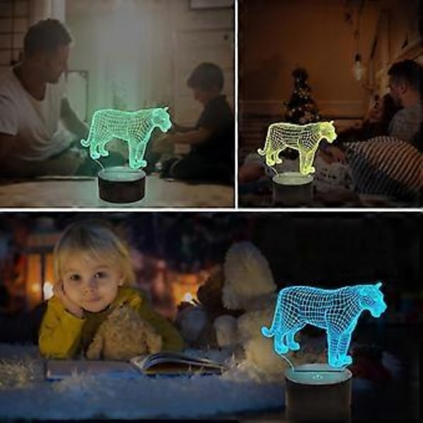 3D Nattlampa ATTOE för Barn, 16 Färger som Byter med Fjärrkontroll och Timer, Barnrumsdekoration som Jul- och Födelsedagspresent