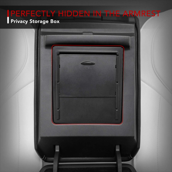 Tesla Model 3 Model Y Center Console Organizer Armrest Hidden Sto