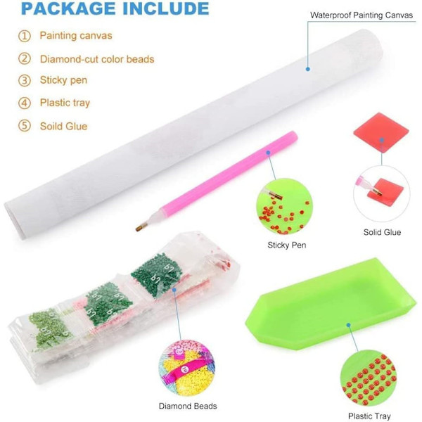 Timanttimaalaussetti kodin sisustukseen DIY 5D Strass Complet Pe