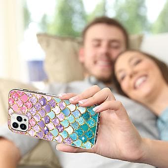 Elektroplettering TPU-etui til iPhone 15 Pro Max (multifarvet)