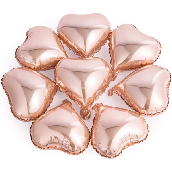 Heart Shape Balloons,50 pcs Rose Gold Heart Balloon,Heart Balloon