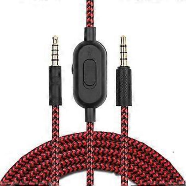 Erstatningskabel for GPRO X G233 G433 Hodetelefoner Flettet Lydkabel Wire (Rød)