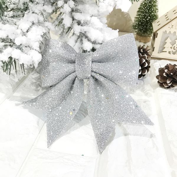 4 Pakk Sølv Sequin Julebuer Til Julepynt