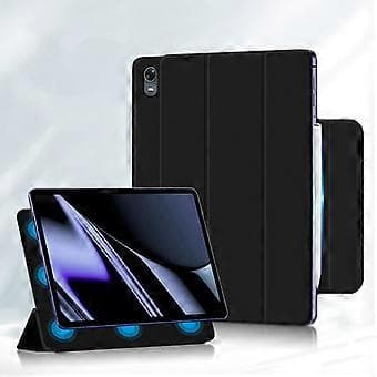För Oppo Pad PU-läder Tri-fold Stativ Surfplattefodral Magnetisk Absorption Skyddsfodral (Stil B)