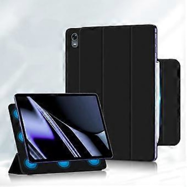 For Oppo Pad PU Lær Tri-fold Stativ Tablettveske Magnetisk Absorberende Beskyttende Deksel (Stil B)