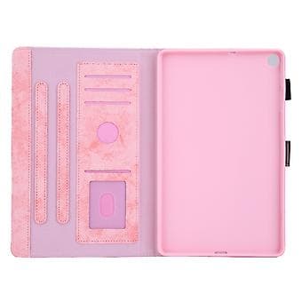Lærtablettveske for Samsung Galaxy Tab A9 (Rosa)